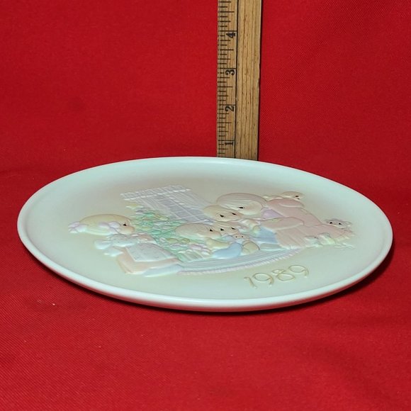 Precious Moments Decorative Plate May Your Christmas Be A Happy Home 1989 - Picture 9 of 11